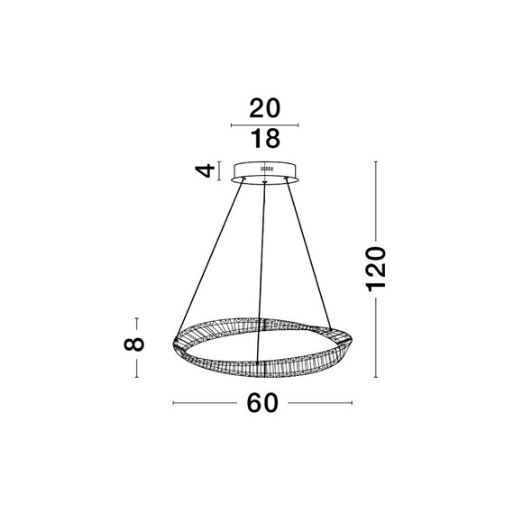 LED Полилей AURELIA 9333061 NovaLuce 36W 3500K Triac Dimmable | Osvetlenieto.bg