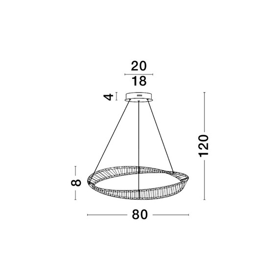 LED Полилей AURELIA 9333062 NovaLuce 45W 3500K Triac Dimmable | Osvetlenieto.bg