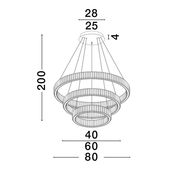 LED Полилей AURELIA 9333069 NovaLuce 92W 3500K Triac Dimmable | Osvetlenieto.bg