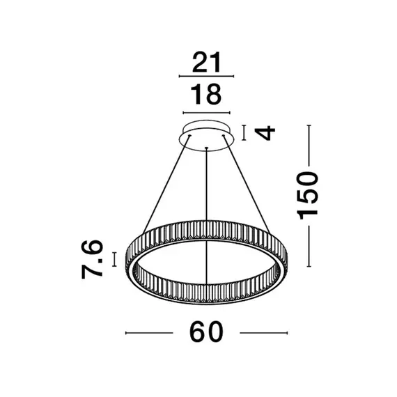 LED Полилей AURELIA 9333075 NovaLuce 40W 3500K Triac Dimmable | Osvetlenieto.bg