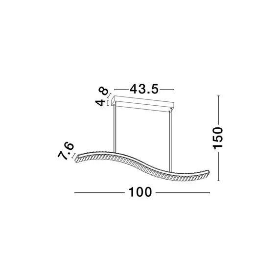 LED Полилей AURELIA 9333078 NovaLuce 40W 3500K Triac Dimmable | Osvetlenieto.bg