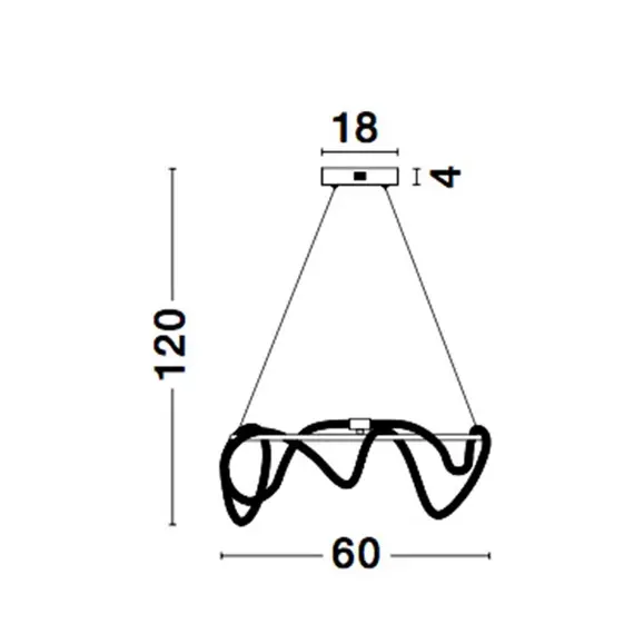 LED Полилей CERELIA 9082092 NovaLuce 34W 3000K Triac Dimmable | Osvetlenieto.bg