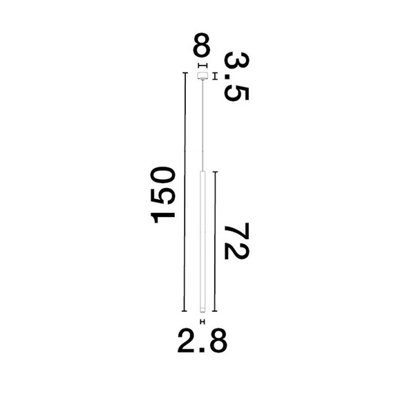 LED Полилей DANDIA 9540200 NovaLuce 6W 3000K | Osvetlenieto.bg
