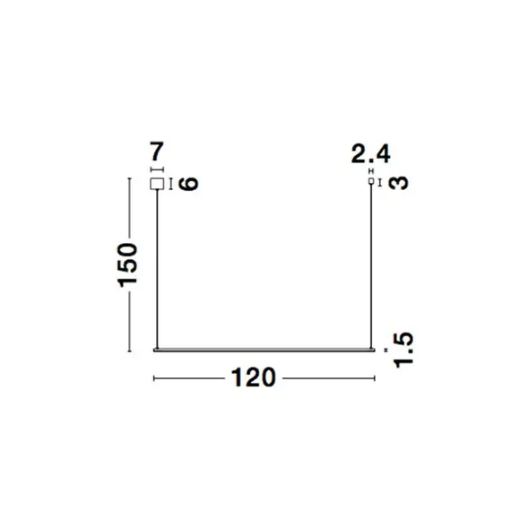 LED Полилей ELETTRA 9088101 NovaLuce 20W 3000K | Osvetlenieto.bg