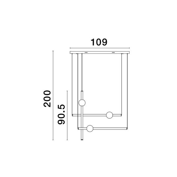 LED Полилей NEUTRON 9054453 NovaLuce 59W 3000K Triac Dimmable | Osvetlenieto.bg
