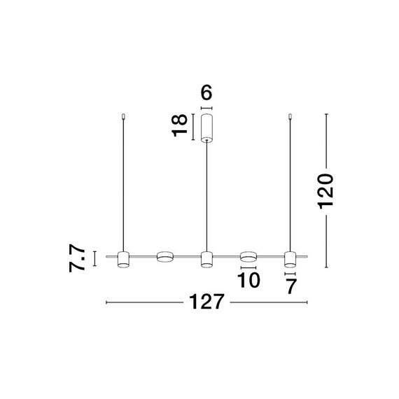 LED Полилей NORDIK 9080123 NovaLuce 28W 3000K Triac Dimmable | Osvetlenieto.bg