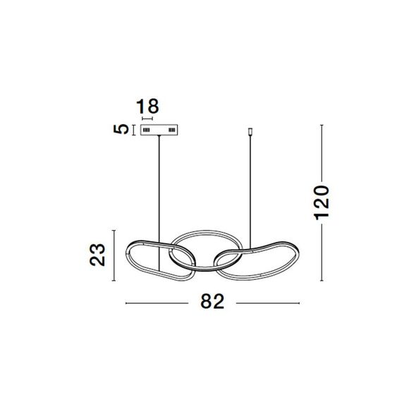 LED Полилей NUDOS 9248110 NovaLuce 40W 3000K Triac Dimmable | Osvetlenieto.bg