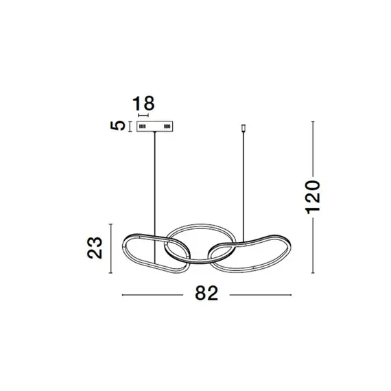 LED Полилей NUDOS 9248110 NovaLuce 40W 3000K Triac Dimmable | Osvetlenieto.bg