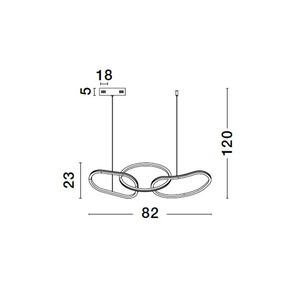 LED Полилей NUDOS 9248110 NovaLuce 40W 3000K Triac Dimmable | Osvetlenieto.bg