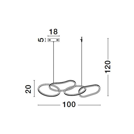 LED Полилей NUDOS 9248111 NovaLuce 50W 3000K Triac Dimmable | Osvetlenieto.bg