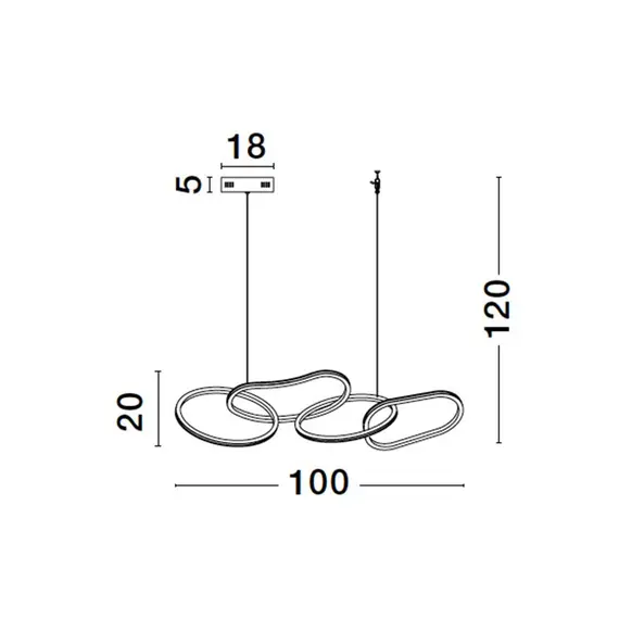 LED Полилей NUDOS 9248111 NovaLuce 50W 3000K Triac Dimmable | Osvetlenieto.bg