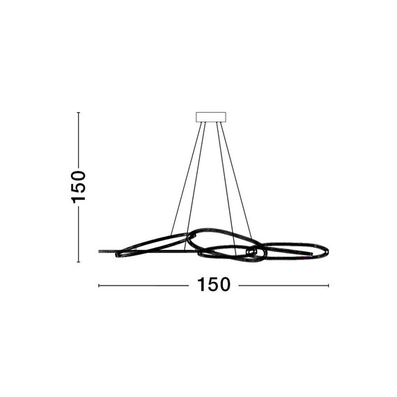 LED Полилей NUDOS 9289083 NovaLuce 158W 3000K Triac Dimmable | Osvetlenieto.bg