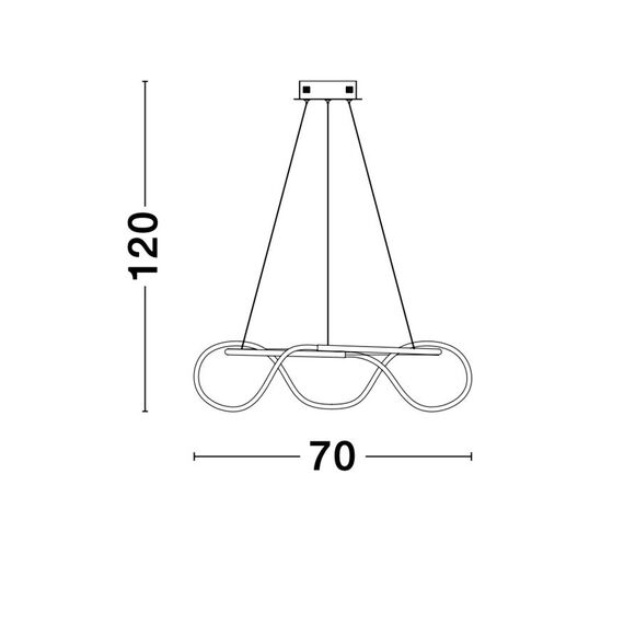 LED Полилей TIRIAC 9548104 NovaLuce 43W 3000K Triac Dimmable | Osvetlenieto.bg