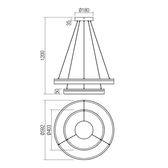 LED Полилей VALDIS 01-3779 Smarter 55W CCT 3000K-4000K | Osvetlenieto.bg