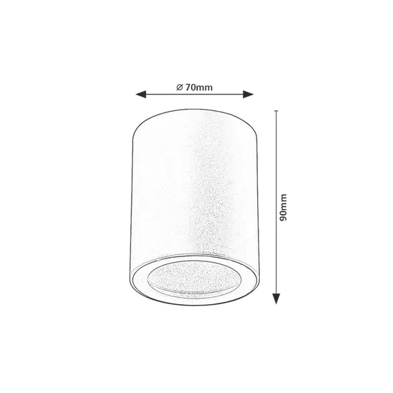 Луна за баня Koven 71343 Rabalux 1xGU10 IP44 | Osvetlenieto.bg