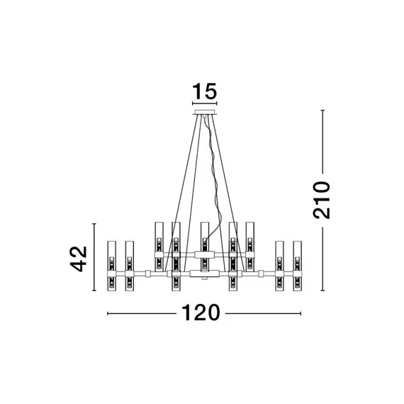 Полилей CENTURY 9006053 NovaLuce 30xG9 | Osvetlenieto.bg