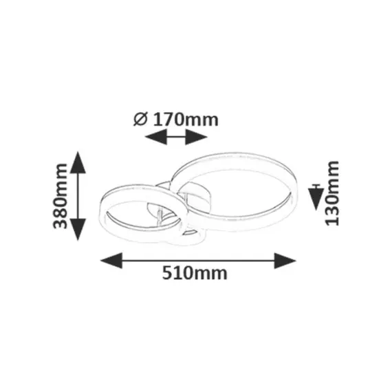 LED Плафон Amilia 71387 Rabalux 24W CCT 3000K-6500K | Osvetlenieto.bg