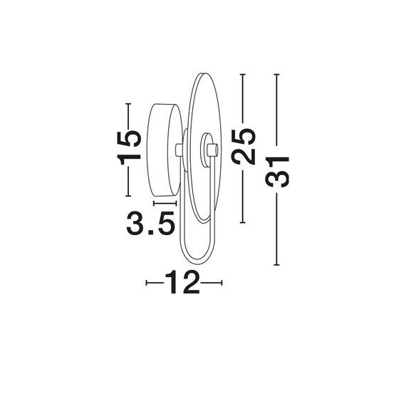 LED Аплик MARU 9019826 NovaLuce 6W 3000K | Osvetlenieto.bg