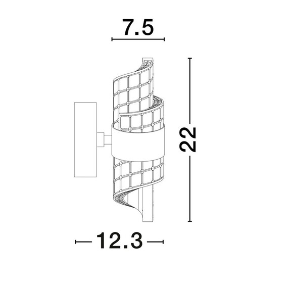 LED Аплик SENECA 9186938 NovaLuce 9W 3000K | Osvetlenieto.bg