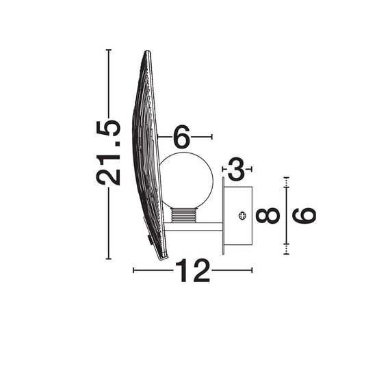 LED Аплик SHELINA 9333224 NovaLuce 2W 3000K | Osvetlenieto.bg