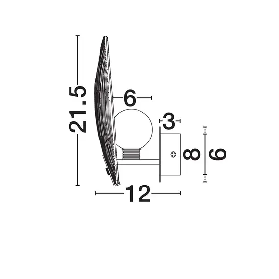 LED Аплик SHELINA 9333224 NovaLuce 2W 3000K | Osvetlenieto.bg