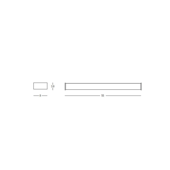 LED Аплик за баня Zambelis 180041-B WALL LIGHT LED 16W 3000K BLACK | Osvetlenieto.bg