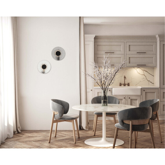 LED Аплик Zambelis 23076 SCONCE LED LIGHT 8W 3000K METAL-GLASS,BLACK-SMOKED GREY | Osvetlenieto.bg
