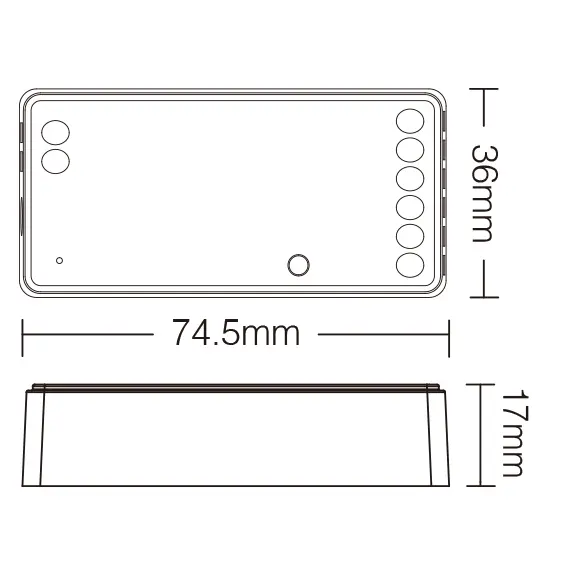 LED димер/контролер MiBoxer SW2 2в1 MONO/CCT 12-24VDC 12A WiFi+2.4GHz | Osvetlenieto.bg