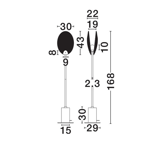 LED Лампион SHELINA 9333223 NovaLuce 6W 3000K | Osvetlenieto.bg