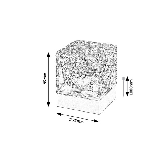LED Настолна лампа CUBIKO 76022 Rabalux 1W RGB | Osvetlenieto.bg