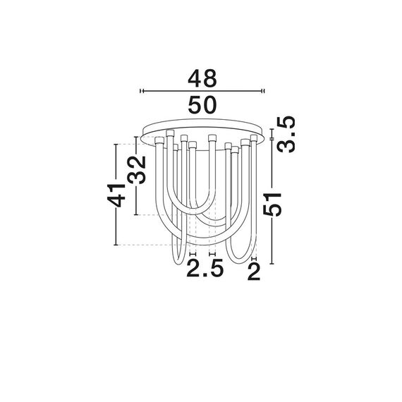 LED Плафон TOPAZ 9100152 NovaLuce 55W 3000K Triac Dimmable | Osvetlenieto.bg