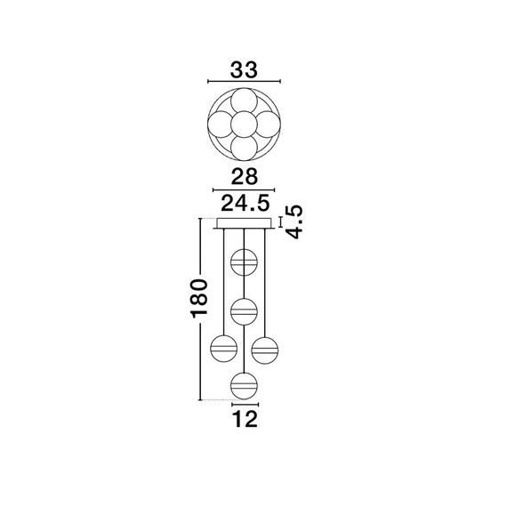 LED Полилей ALAZ 9124119 NovaLuce 45W 3000K Triac Dimmable | Osvetlenieto.bg