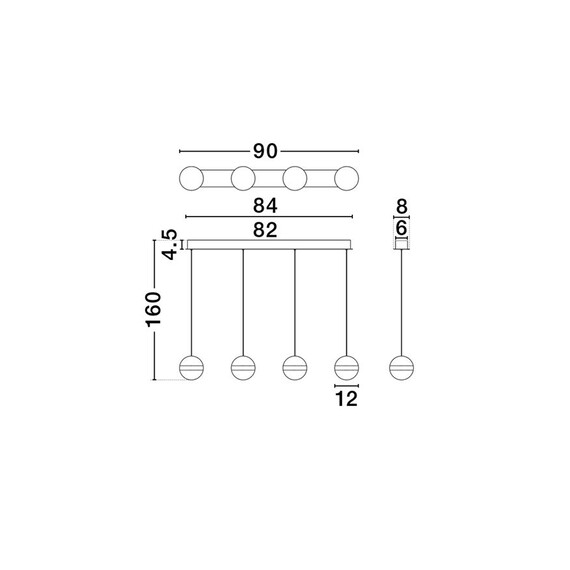 LED Полилей ALAZ 9124120 NovaLuce 36W 3000K Triac Dimmable | Osvetlenieto.bg