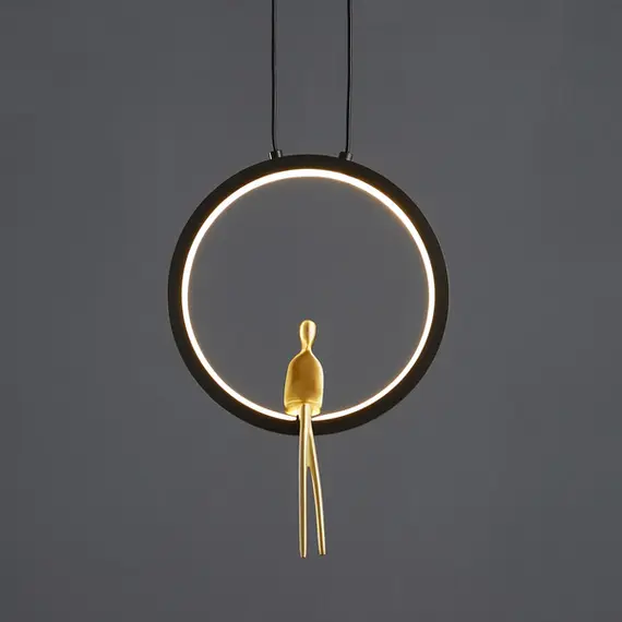 LED Полилей AMICI LED black & gold 27 cm ST-D7774 black 7W 3000K | Osvetlenieto.bg