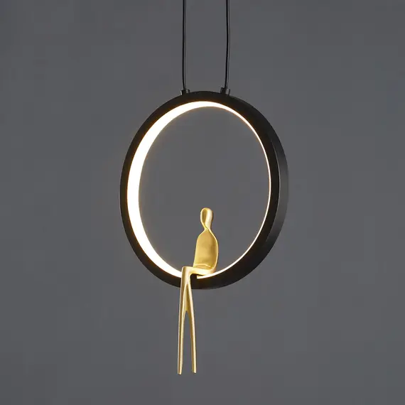 LED Полилей AMICI LED black & gold 27 cm ST-D7774 black 7W 3000K | Osvetlenieto.bg