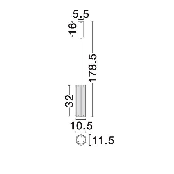 LED Полилей ESSENZO 9333213 NovaLuce 7W 3000K Triac Dimmable | Osvetlenieto.bg