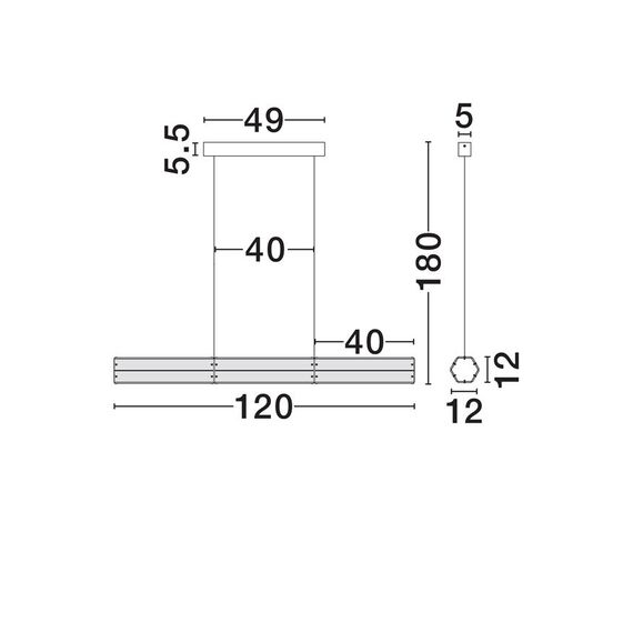 LED Полилей ESSENZO 9333216 NovaLuce 24W 3000K Triac Dimmable | Osvetlenieto.bg