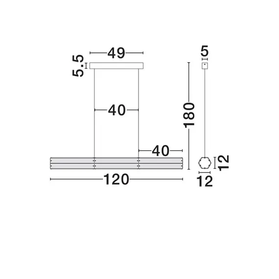 LED Полилей ESSENZO 9333216 NovaLuce 24W 3000K Triac Dimmable | Osvetlenieto.bg