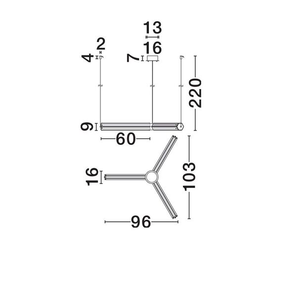 LED Полилей ESSENZO 9333218 NovaLuce 23W 3000K Triac Dimmable | Osvetlenieto.bg