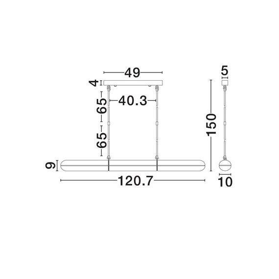 LED Полилей GLOREE 9333205 NovaLuce 23W 3000K Triac Dimmable | Osvetlenieto.bg