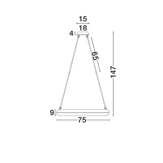 LED Полилей GLOREE 9333210 NovaLuce 31W 3000K Triac Dimmable | Osvetlenieto.bg