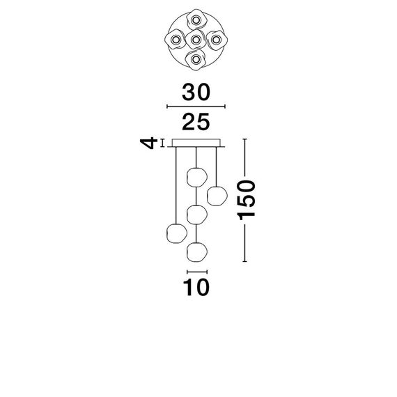 LED Полилей IFOS 9511012 NovaLuce 25W 3000K Triac Dimmable | Osvetlenieto.bg