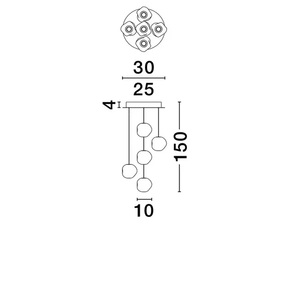 LED Полилей IFOS 9511012 NovaLuce 25W 3000K Triac Dimmable | Osvetlenieto.bg