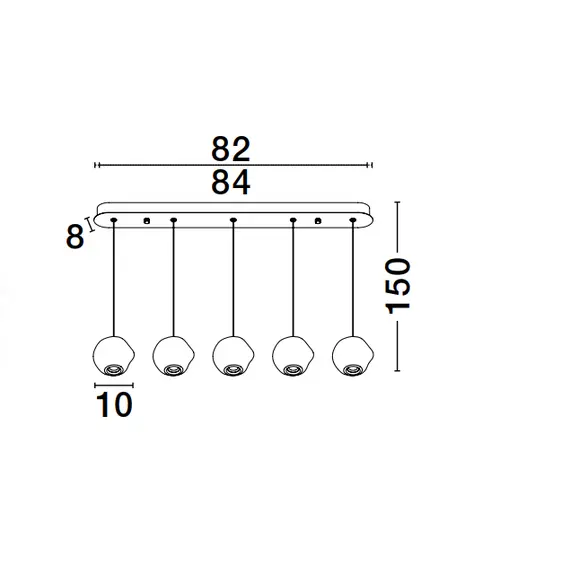 LED Полилей IFOS 9511013 NovaLuce 25W 3000K Triac Dimmable | Osvetlenieto.bg
