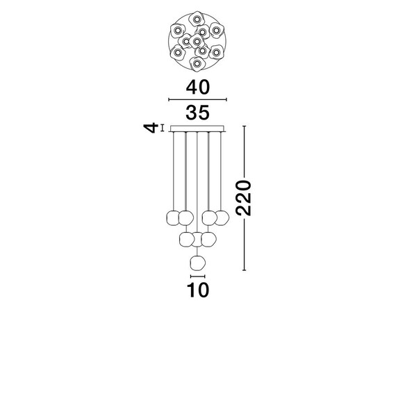 LED Полилей IFOS 9511014 NovaLuce 48W 3000K Triac Dimmable | Osvetlenieto.bg