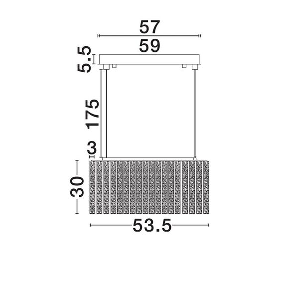 LED Полилей NOL 9333201 NovaLuce 49W 3000K Triac Dimmable | Osvetlenieto.bg