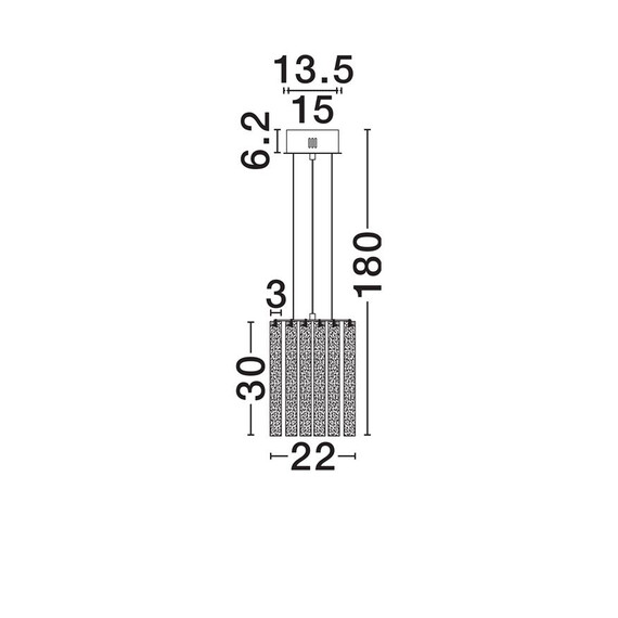 LED Полилей NOL 9333200 NovaLuce 11W 3000K Triac Dimmable | Osvetlenieto.bg