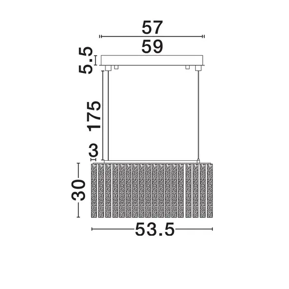 LED Полилей NOL 9333201 NovaLuce 49W 3000K Triac Dimmable | Osvetlenieto.bg