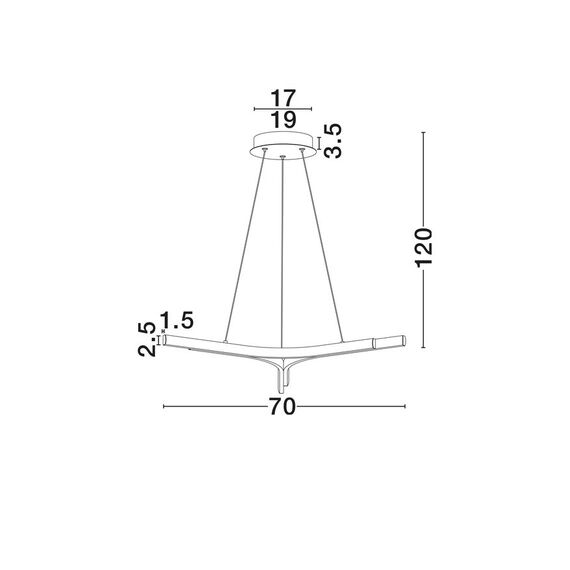 LED Полилей NUE 9100147 NovaLuce 29W 3000K | Osvetlenieto.bg