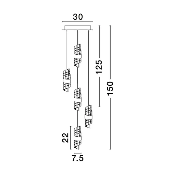 LED Полилей SENECA 9186939 NovaLuce 41W 3000K | Osvetlenieto.bg